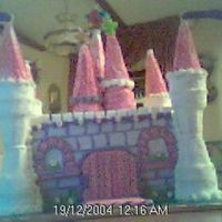 Princess Castle Cake THis pic is not good, I took it with my rinky dink webcam and could not even get the pic straight. My first attempt at a Castle cake....