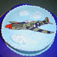 Mustang B-Day A WWII Mustang cake for my husband's b-day.