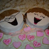 Bride And Groom Rehearsal This was inspired by a cake put on here by sammsuts. This was for my sister's rehearsal dinner this past Friday. She is white cake...