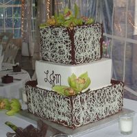 White Chocolate Swirl Transfers This was so much fun and my first time doing chocolate transfers. I was nervous about doing it on a square instead of a round but I...