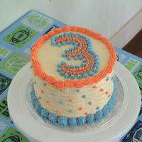 3Rd Birthday Cake Lemony white chocolate cake with lemony white chocolate cream cheese frosting. My first cake ever..never baked or decorated before. Thanks...