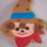Scarecrow Halloween Cookies NFSC with MMF hat and Antonia74 Royal IcingTFL