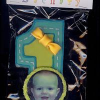 Zach's 1St Birthday Cookie Toba's Shortbread cookie, MMFicing,Royal icing trim, NFSC with Edible Image