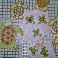 Sea Turtle Cookies My friend Colette's toddler is part Samoan. His first word was neither " mama " nor " papa ". It was turtle. So to...