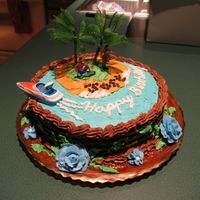 Brother's Birthday Cake My brother dreams of retiring to Costa Rica and having his own thip. My husband came up with the idea, and I made the cake and frosting. It...