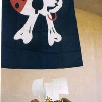 Pirate Ship My son's Pirate ship cake. It's actually 2 ships passing.