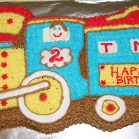 Train Cake THIS WAS MY SON'S SECOND BIRTHDAY CAKE.