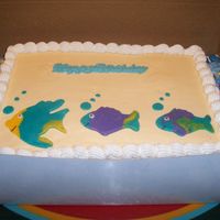 Fish, Buttercream And Rolled Buttercream Fish for a friends son