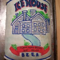 Icehouse Can "Welcome home" cake I did with a friend. This was the first decorated cake i've ever done and the first time I have ever...