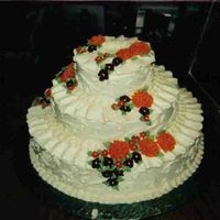 Fall Wedding Cake really didnt care for the colors of the flowers, but thats what the lady wanted