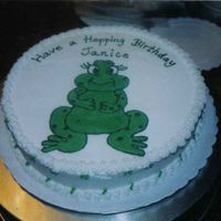 Frog Cake the picture was an idea from my daughters coloring book.