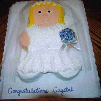 Bride Cake this was done for a bridal shower, idea was from wilton book.