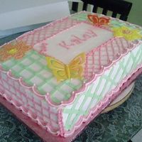 Plaid Baby Shower With Butterflies copied of the baby quilt i tried to get as close as the pattern on the quilt