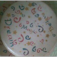 Glitter Cake... A friend said this would be good for a lil girl...but it was really for my bday...this is only my 2nd time using fondant...i used glitter...