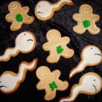 Vasectomy Cookies Cookies for a friend who got the big snip recently.