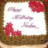 Basket Weave chocolate squares not sure of size. Iced in BC