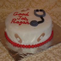 Nursing Pinning Ceremony This was for my sister's pinning ceremony as a Junior Nursing student. It was my first time using MMF. It's an 8" round 2...