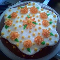 Lemon Mum I made this cake for a church fish fry. It was my 1st attempt at cream cheese icing, which did not get stiff at all. These are the mums I...