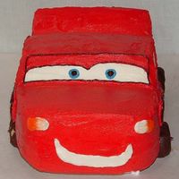 Lightning Mcqueen Made this 3-D Lightning McQueen for DS 4th birthday. I painted piping gel on his headlights cause as you know he has stickers not '...