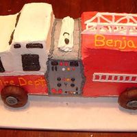 3-D Firetruck I used my son's firetruck as my pattern. The hoses (there is one on the other side) and ladders were made out of Royal Icing. The...