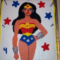 Wonder Woman Cake This was made for my daughter who loves Wonder Woman. I was worried about doing a cartoon character, but it looks like Wonder Woman, so I...