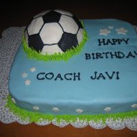 Soccer Ball inspiration drawn from many similar cakes on this site / all mmf