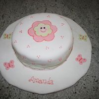 Flower Baby Shower Cake 