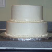 My First Stacked Cake This was a test cake for a wedding ( was going to just put fresh flowers on it)...turns out I am not making the cake and I am sooo relieved...