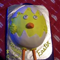 Easter Chick This was a last minute Easter cake thanks to everyone for the ideas