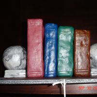 Edit_Books.jpg DUMMY CAKE FOR COUNTY FAIR. THANKS FOR LOOKING. HAD SOME PROBLEM WITH THE FONDANT SLUMPING, LOTS OF STORMS AND HUMIDITY!