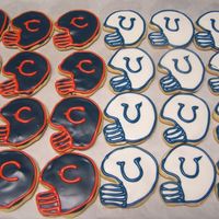 Superbowl Cookies Bears vs. Colts superbowl cookies
