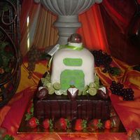 Tequila Cake The groom loves a good tequila bottle so that's what he wanted as his groom's cake. It was original I have to say.