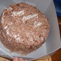 Chocolate Mousse Cake Chocolate Mousse cake with white and dark chocolate shavings