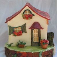 House Cake Bday cake for an upcoming brithday! Everything is MMF!