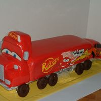 Cars Mack & Lightning Falling Asleep Mack and Lightning from the movie Cars from the falling asleep scene of the movie. This was the little boys favorite scene of the movie....