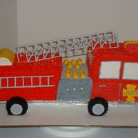 3D Fire Truck Made with the 12 x 18 sheet pan.