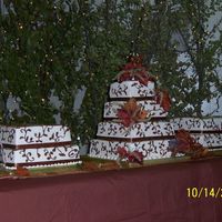 Square Wedding Cake This is my first wedding cake.