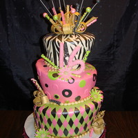 Sweet 16 Topsy Turvy This is my first topsy turvy. Lots of fun but time consuming making all the details.