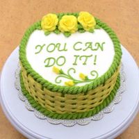 Yellow Roses Basket Two-toned basketweave is my favorite because it makes the weaving really stand out. This cake is done in buttercream with a very simple...