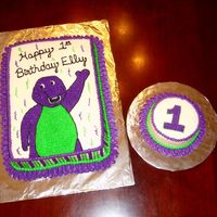 Barney Sheet Cake 