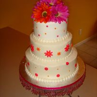 Wedding Cake For My Portfolio I just wanted another picture for my portfolio. I was pretty happy with it but wish I could get my icing smoother and my top edges much...