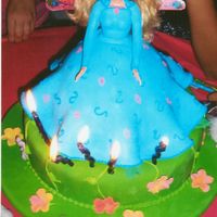 Barbie mud cake done into paradise barbie