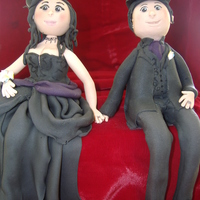 Gothic Bride And Groom For my brother in laws wedding.