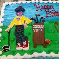 Golf Cake golf cake buttercream icing