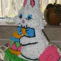 Easter Bunny 3D Easter Bunny - lemon pound cake with buttercream icing.