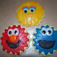 Sesame Street Cookies Fun cookies to make. My own sugar cookie recipe with Toba's icing. Yummy!