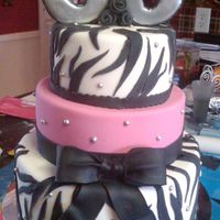 30Th Birthday I made this for my friends 30th birthday...The 30 is colorflow painted with luster dust. :) SORRY ABOUT THE MESS IN THE BACKGROUND!!!! LOL...