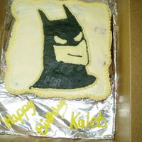 Batman Cake This is a cupcake cake (my first), w/ a BCT of Batman.