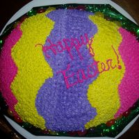 Easter Egg An Easter Egg Cake I made for my husband to take to work.