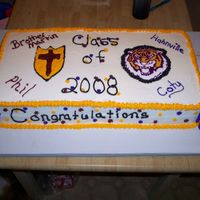 A Double Graduation Cake 